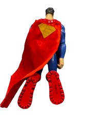 Superman DC Comics Action Figure w/ Cape Blue Red Plastic Fabric