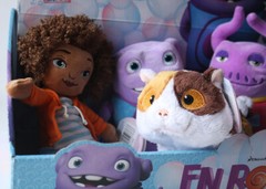 4X DREAMWORKS HOME PIG CAT TIP TUCCI OH SMEK 7″-10″ PLUSH TOY GYPSY 2015 NEW !