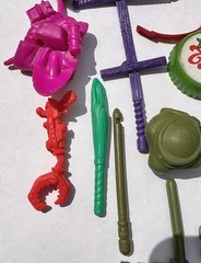Vintage Lot Of TMNT Teenage Mutant Ninja Turtle Accessories (see Photos)