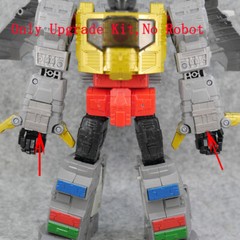 Transparent Neck Chest Upgrade Kit For SS86 Grimlock Weapon Sword Movable Hands