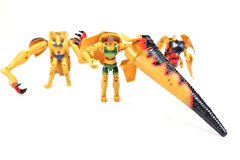 Kenner Transformers Animorphs Tri-Rex Cassie Jake Marco Combiner Sound Look