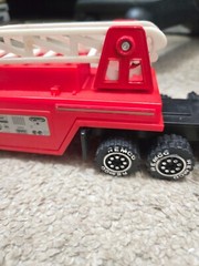 Vintage 1987 Remco Toys Fire Truck with Ladder – 11 Inches Long