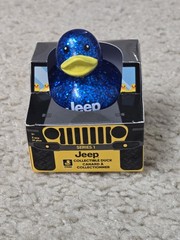 Jeep Branded 2″ Ducks in Paper Jeep 4×4 Box – Blue Glitter