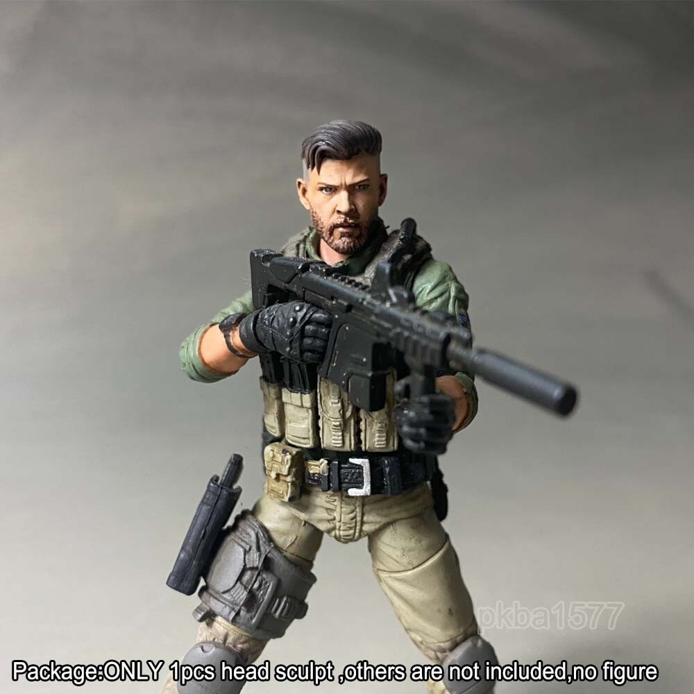 Premium 1/18 Chris Hemsworth Head Sculpt Man Head Model For 3.75″ Figure Body