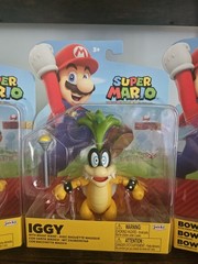 Jakks Pacific Super Mario Iggy Lemmy Bowser Jr 4″ Action Figures New in Package