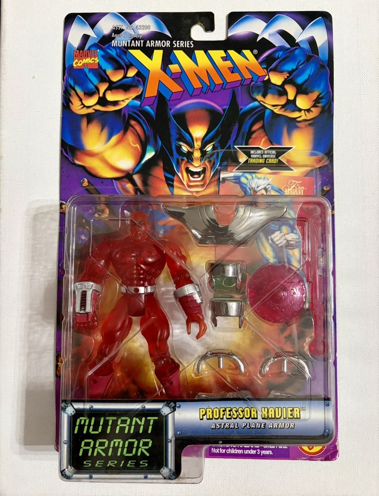 VTG 1996 Marvel X-Men Professor Xavier Mutant Armor Series Action Figure Toy Biz