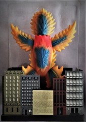 GIANT 15″x10″ KITTY FIRE 2006 MIRRORMAN MONSTER ORNG SUPER 7 KITEFIRE NAGATA MIB
