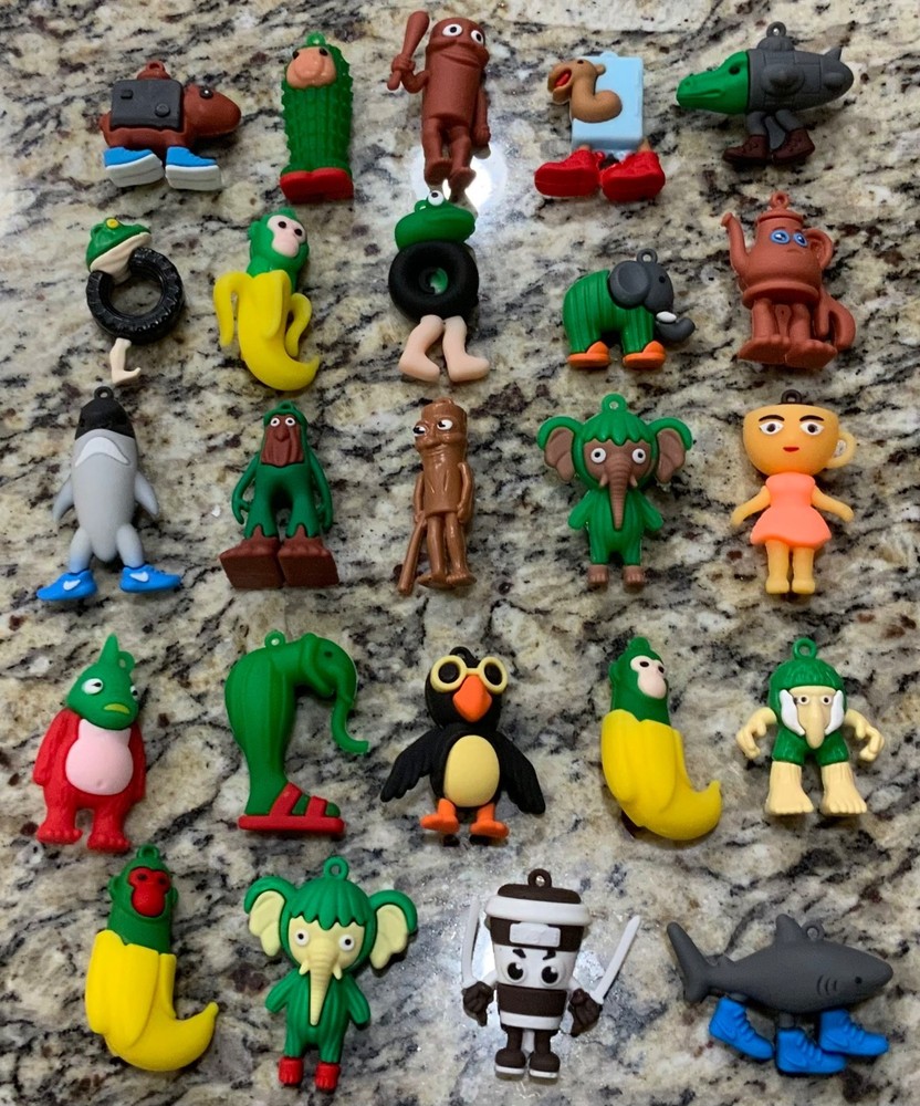 24pcs Italian Brainrot Tung Sahur Cappuccino Tralalero PVC Mini Figures Set Toys