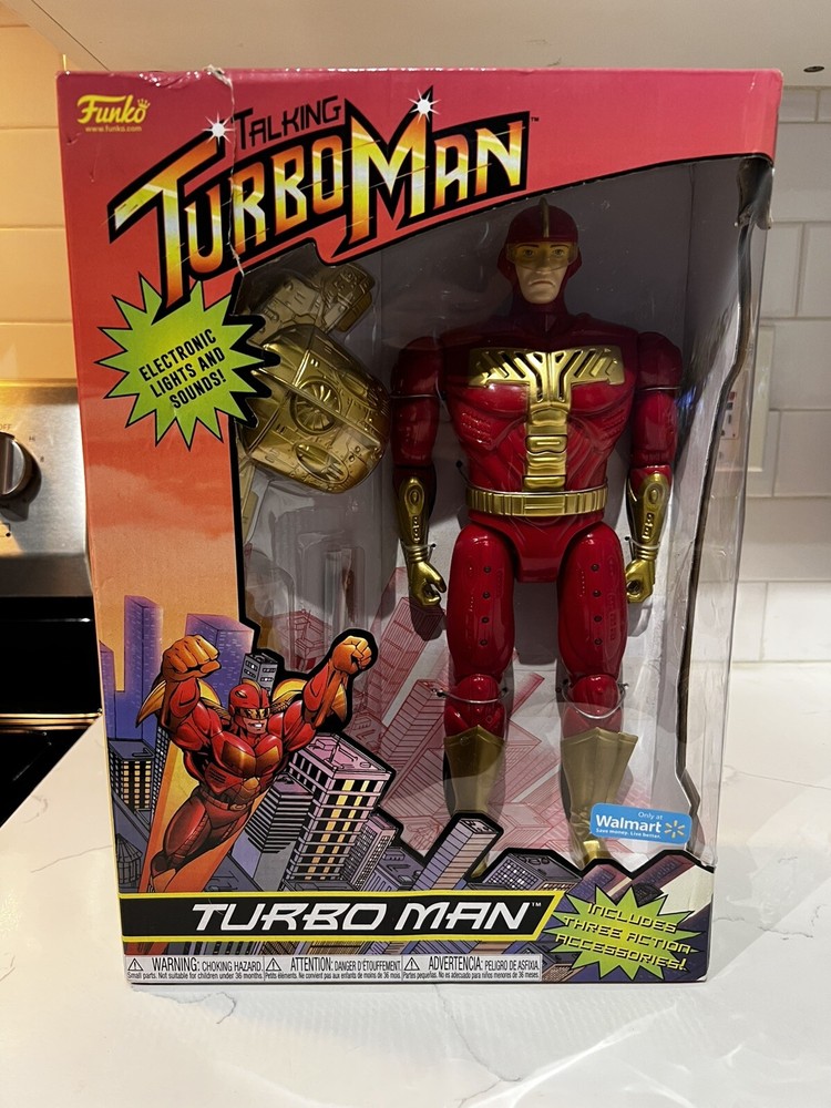 Talking TurboMan 1996 Deluxe Edition 13 1/2”, Model 80-618, NEW In Box