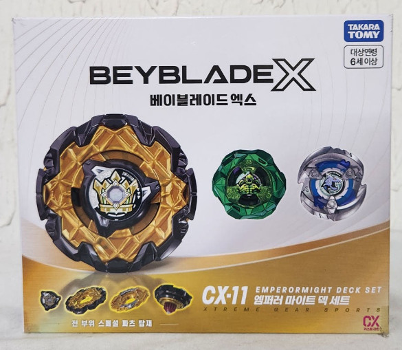 Takara Tomy Beyblade X CX-11 Emperor Might Deck Set