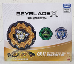 Takara Tomy Beyblade X CX-11 Emperor Might Deck Set