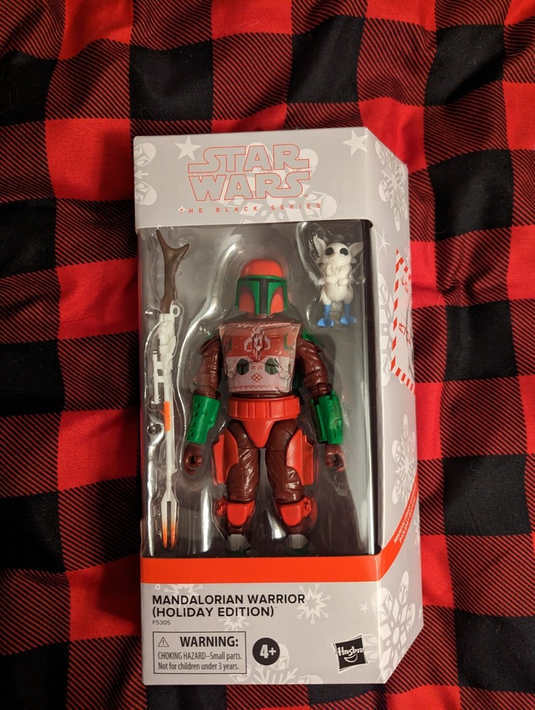 2022 Star Wars The Black Series MANDALORIAN WARRIOR Holiday Edition 6″ NEW