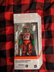 2022 Star Wars The Black Series MANDALORIAN WARRIOR Holiday Edition 6″ NEW