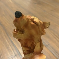 Nemesis Now Natural Song Howling Wolves Wood Effect Bust, Polyresin, One Size