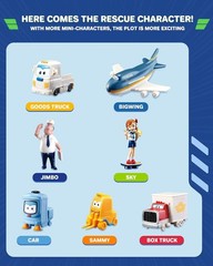 Super Wings World Airport Toy Set – 15 Mini Action Figures