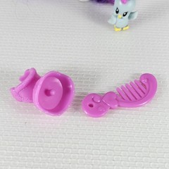 My Little Pony G4 Rarity Brushable Figure 3″ w/ Accessories & Pet Bird