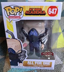 All For One Pop 647 – My Hero Academia Funko Pop! 2020 Vaulted + Protector