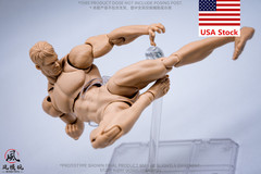 Wind Toys 1/12 Pale Flexible Doll Male Strong 6”Action Figure Joint Body w/Head