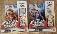 WWE KNUCKLE CRUNCHERS LOT JEY USO JIMMY USO CM PUNK ROMAN REIGNS THE BLOODLINE
