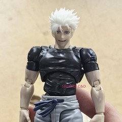 1/12 Custom Jujutsu Kaisen Gojo Satoru Hair Part For 6″ SHF Toji Fushiguro Body