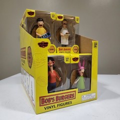 Bob’s Burgers Set Of 5 Tina Louise Gene Linda Bob 4″ Figures Culturefly Display