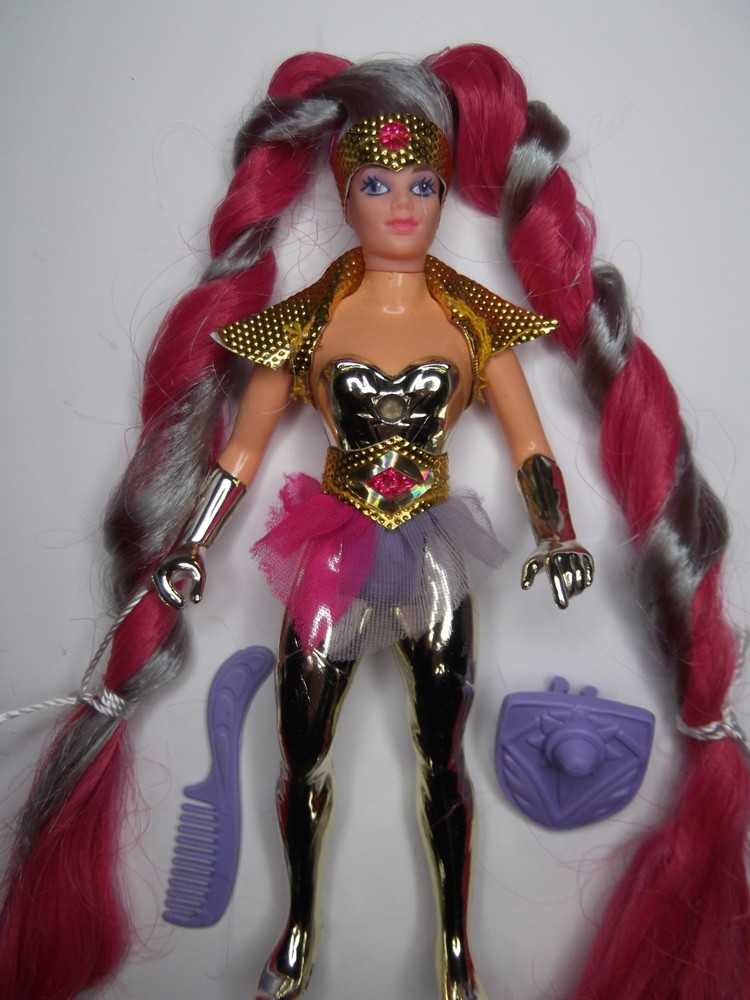 Entrapta Complete Doll Figure Comb Shield Vtg 1980’s Princess of Power She-ra