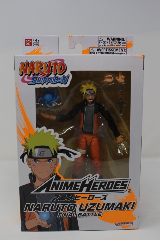 Bandai Anime Heroes Naruto Shippuden Naruto Uzumaki Final Battle Action Figure
