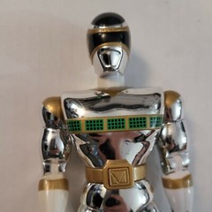 Bandai 1998 Power Rangers In Space 8″ Silver Ranger Action Figure