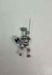 PAPO Toys – White, Black and Silver Knight 2002 – Medieval Figurine