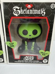 NEW Skelanimals Glow In The Dark Jack, Marcy & Max Collectible Vinyl Figures (3)