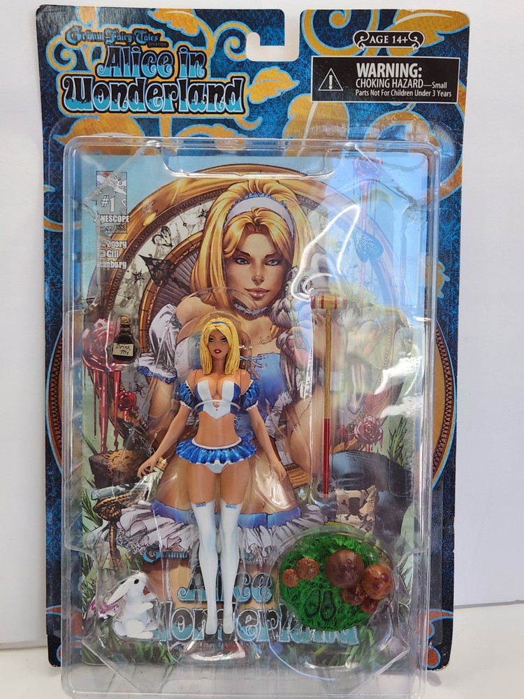Grimm Fairy Tales Alice in Wonderland Figure Blue Dress CS Moore Zenescope NEW