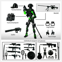 Dummy13 Special Forces Action Figure 3D Printed Military Soldier Model Toy Boys