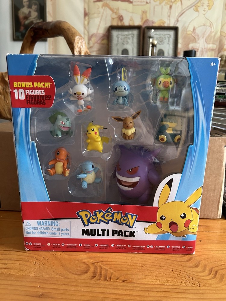 Pokemon MULTI PACK Battle Figures Pikachu Charmander Gengar Squirtle Eevee NEW