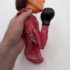 RARE Vintage 1980’s Sylvester Stallone Rocky Punching Hand Puppet Pink Anchor