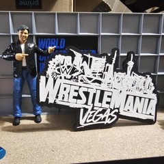 WWE Mattel WrestleMania 42 Vegas Large Logo Accessory