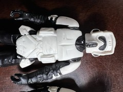 VINTAGE KENNER STAR WARS 1983 ENDOR BIKER STORMTROOPER AT ST ARMY LOT OF 6