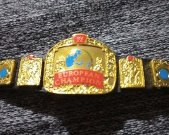 WWE Elite European Championship Title Belt Mattel Figure 1:12 Attitude Era Shiny