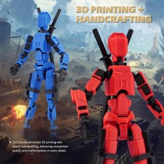5.54” Multi-Jointed Tian 13 Robot with 12 Accessories – Perfect Gift Idea