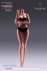 YM503 1/6 Medium Breast Thin Waist Girl 12″ Female Action Figure Body Hands Foot