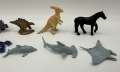 Lot Of Plastic Rubber Metal Dinosaur Shark Figures ANIMALS & OTHER Toys Vintage
