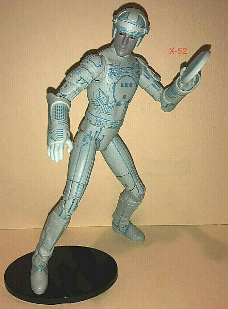 Tron Classic Disney movie action figure DST Bruce Boxleitner toy w Identity Disc