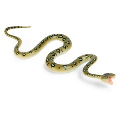 Burmese Python Snake Toy Action Figure Small Animal Figurine Doll Gift for Kids