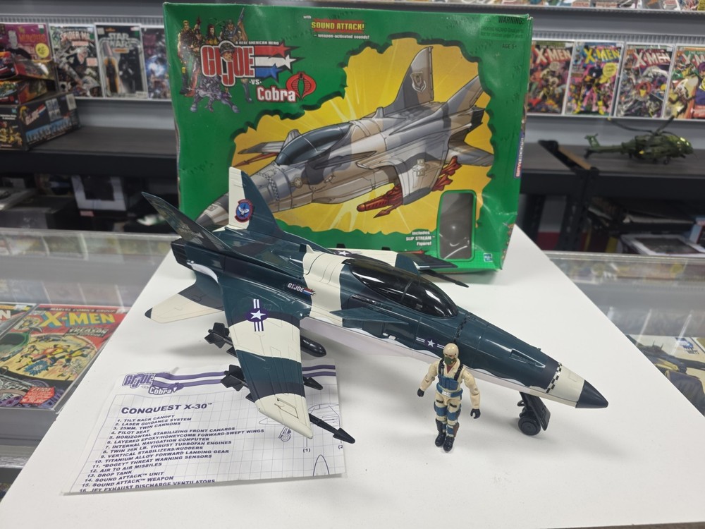 2003 G.I. Joe Vs. Cobra Spy Troops Conquest X-30 Jet W Slip Stream Box Manual