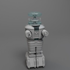 B9 Robot Lost in Space 3D Print 3.5 Feet Tall – Multiple Parts – 24in Available