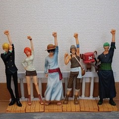 One Piece Dramatic Showcase Alabasta Nakama no Shirushi Figure Lot 6-Set