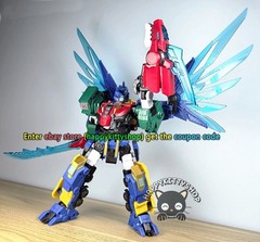 Quantum Heroes Dinoster Guardians Metatron Alpha Dragon Transformer Robot Figure