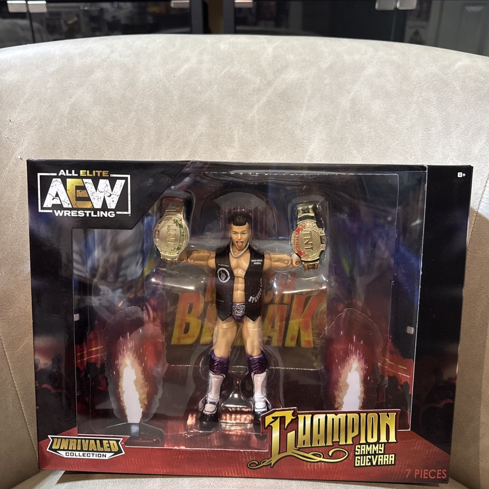 Sammy Guevara (TNT Champion) – AEW Ringside Exclusive Toy Wrestling Figure