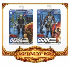 GI Joe Cobra Island BEACH HEAD & ROADBLOCK MIB Classified Series Action Figures