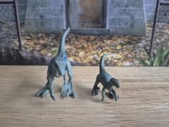 Jurassic World Mini Dinosaur 2″ Figure Blue & Beta Velociraptor Dino Mattel AMC