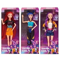 3PCS Kpop Demon Hunters Dolls Figure Cosplay Collectible Moveable Joint